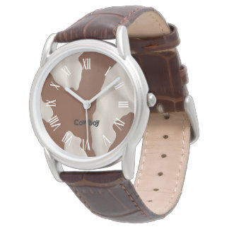 Falsches Kuhleder-Trendy-Luxus-Elegant-Kollektion Armbanduhr