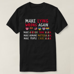 Falsches Lügen - Anti-Desinformation - Shirt