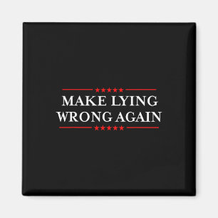 Falsches Lügen wieder ein Geschenk gegen Rassismus Magnet