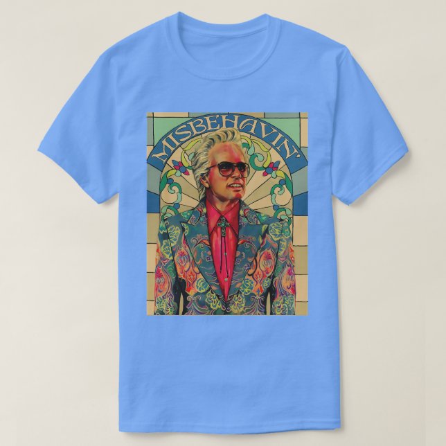 falsches Verhalten Retrofarbe TShirt (Design vorne)