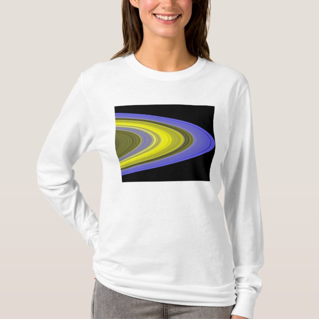 Falschfarbenbild der Ringe des Saturns T-Shirt (Vorderseite)