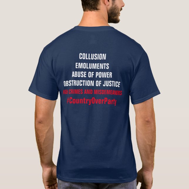 Fälschungen von Collusion Obstruktion T-Shirt (Rückseite)