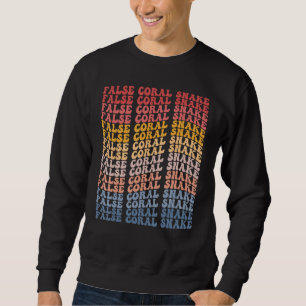 False Coral Snake Groovy Retro Sweatshirt