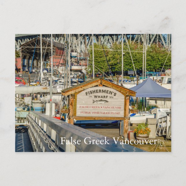 False Griechisch Vancouver BC Postkarte (Vorderseite)