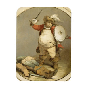 Falstaff mit dem Körper von Hotspur, c.1786 (Öl  Magnet
