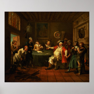 Falstaff Prüfung seiner Rekruten von Henry IV Poster