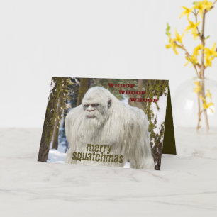 Falt Grußkarte Bigfoot, Sasquatch, Sasquatch-beoba Karte