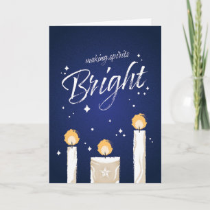 Falt-Grußkarte 'Making Spirits Bright' Karte
