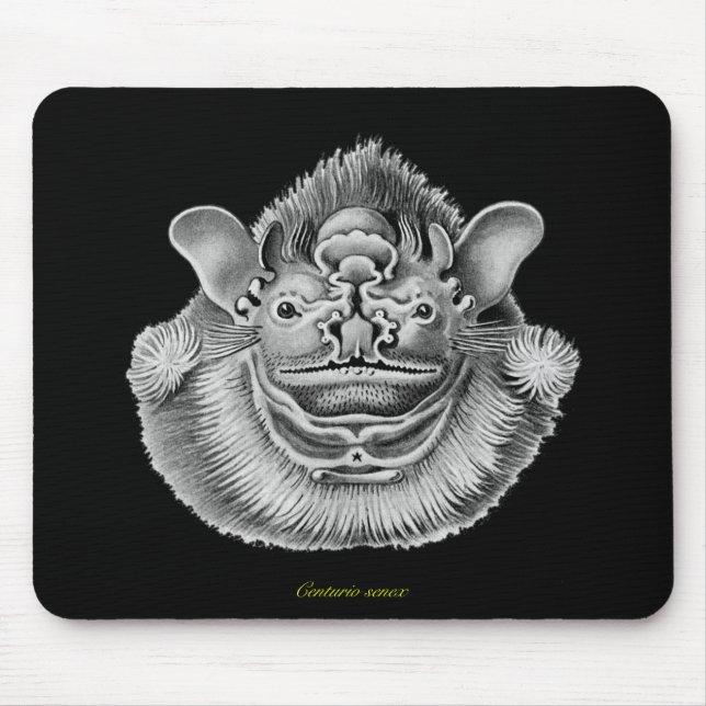 Falte-gesichtiger Schläger Mousepad (Vorne)