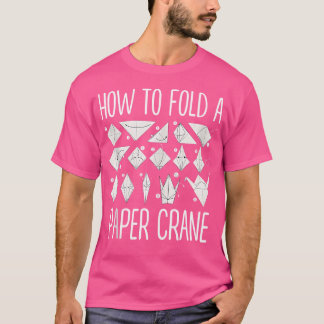 Falten eines Papierkrams Origami Liebhaber T-Shirt