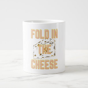 Falten im Käse Jumbo-Tasse