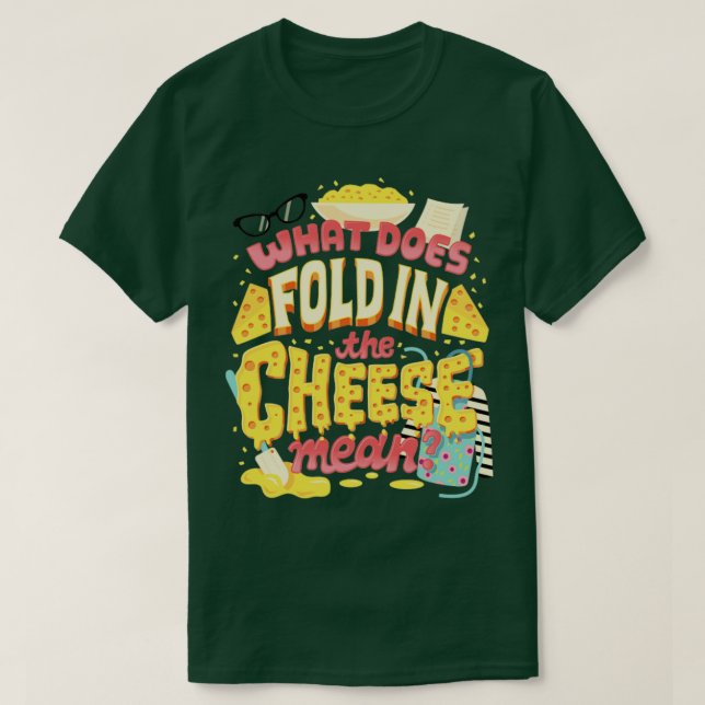Falten im Käse T-Shirt (Design vorne)