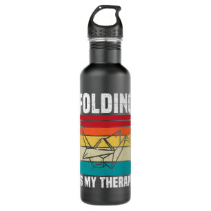 Falten ist mein Therapieangebot für eine Liebe mit Edelstahlflasche