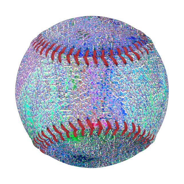 Falten Lederstil mit abgenutzter Farbe, blaue Farb Baseball (Rückseite)