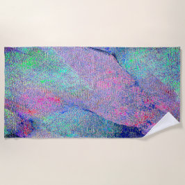 Falten Lederstil mit abgenutzter Farbe, blaue Farb Strandtuch