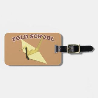Falten Sie Schule (Origami) Gepäckanhänger