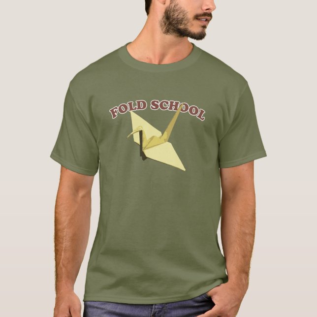 Falten Sie Schule (Origami) T-Shirt (Vorderseite)