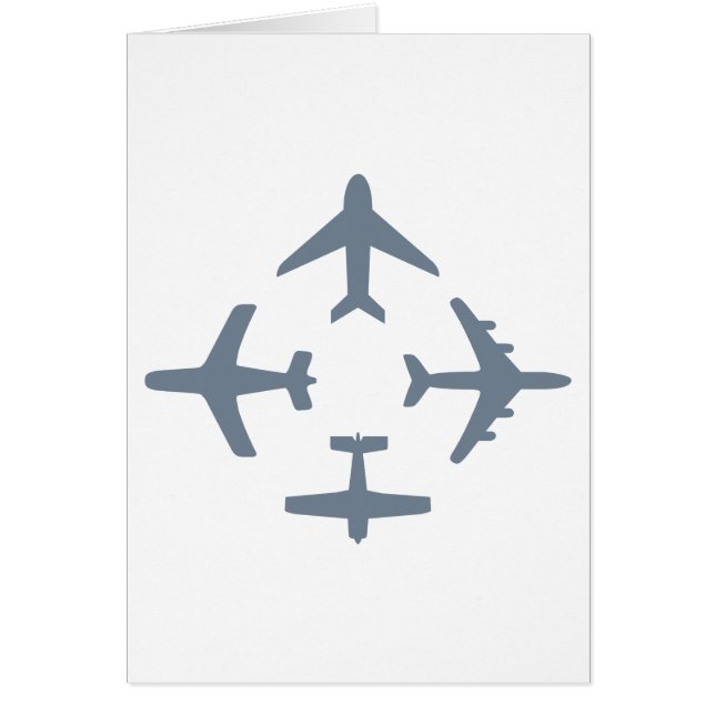 Faltende Karte der Flugzeug-4 (Vorne)