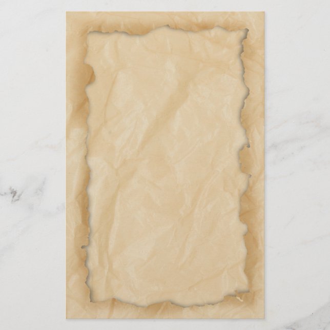 Faltenpapier Briefpapier (Vorderseite)