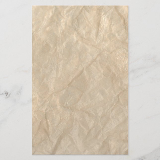 Faltenpapier Briefpapier (Vorderseite)