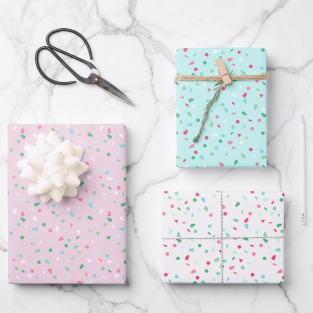 Faltenpapier für die Sprinklerblätter Geschenkpapier Set (Vorderseite)