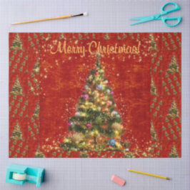 Faltenpapier für die Weihnachtsbaumstruktur Seidenpapier