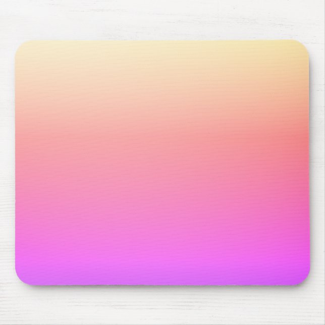 Faltenpfirsichpink und Lila farbige Ombre Mousepad (Vorne)