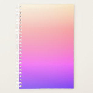 Faltenpfirsichpink und Lila farbige Ombre Planer