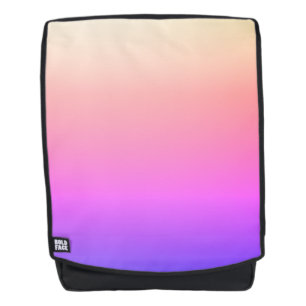 Faltenpfirsichpink und Lila farbige Ombre Rucksack