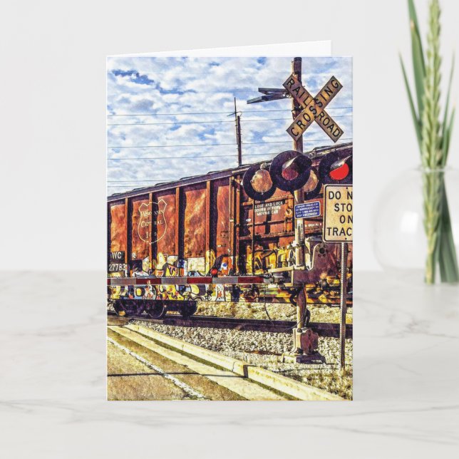 Faltes Grußkarten - Gute Fahrt! Karte (Vorderseite)