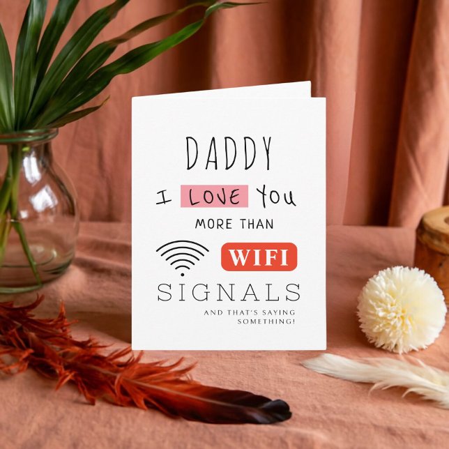 Faltes Vatertag WIFI Geschenk für Vater Karte (Von Creator hochgeladen)