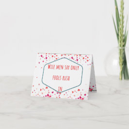 Faltete Tageskarte (weise Männer sagten) Valentine Feiertagskarte