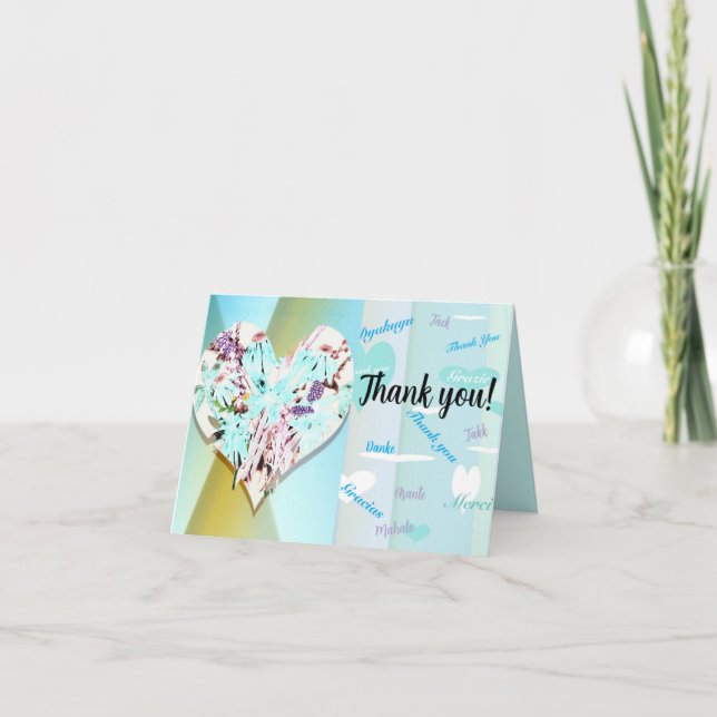 Faltkarte Dankeskarte (Vorderseite)