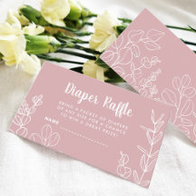 Faltkarte für das botanische rosa Windeln