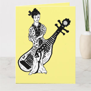 Faltkarte: GEISHA GIRL Karte