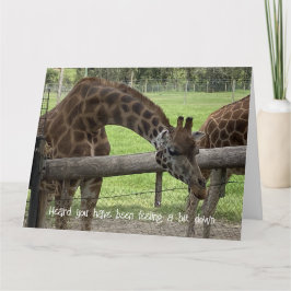 Faltkarte - Giraffe Brunnenkarte holen Karte