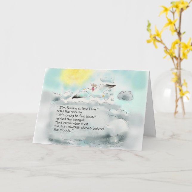 Faltkarte Karte (Gelbe Blume)