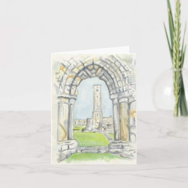 Faltkarte mit originalem Kunstwerk Karte (Vorderseite)