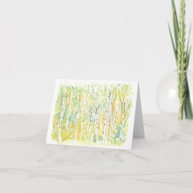 Faltkarte mit originalem Kunstwerk Karte (Vorderseite)