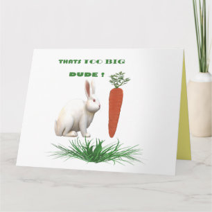 Faltkarte mit RABBIT-Bild Karte