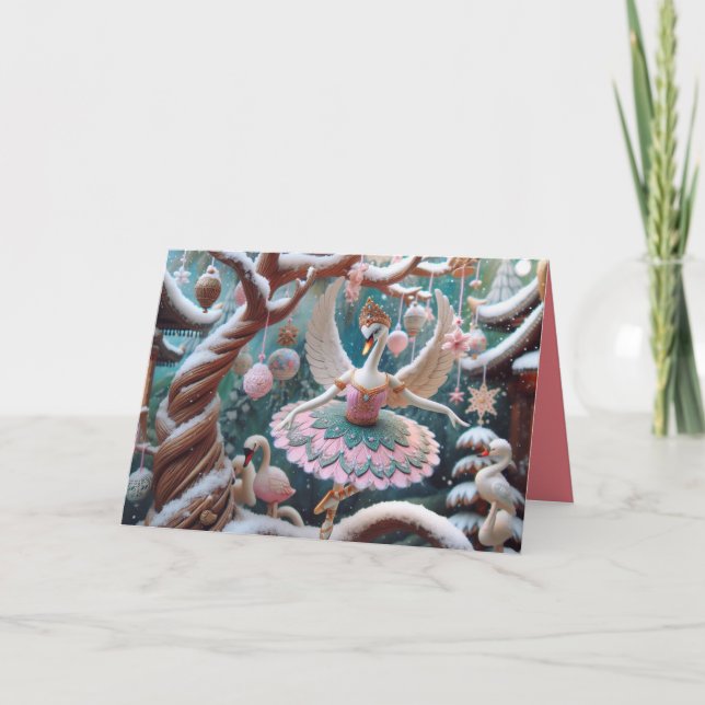 Faltkarte mit Tanzschwänzen Karte (Vorderseite)