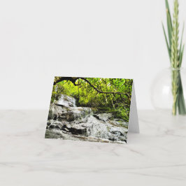 Faltkarte mit Wasserfall-Foto Karte