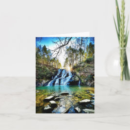 Faltkarte mit Wasserfallmotiv Karte