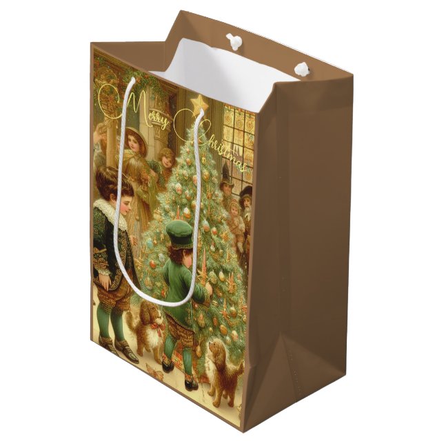 Faltkarte Mittlere Geschenktüte (Vorderseite Schrägansicht)