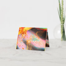 Faltkarte, nach/von, Goldenes Design