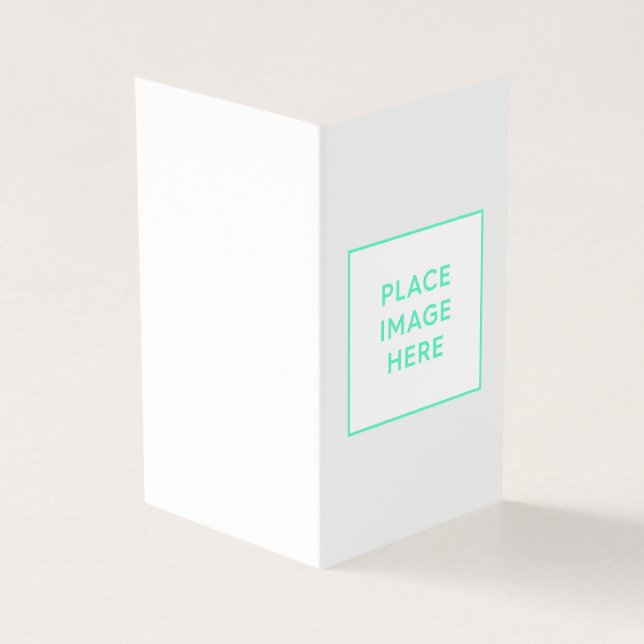 Faltkarte, Papier: Standard-Halbschall (Vorderseite)