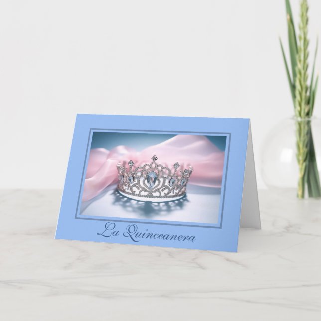 Faltkarte Quinceanera Einladung (Vorderseite)