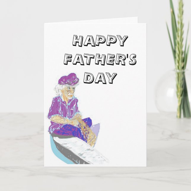 Faltkarte : VATER'S DAY Karte (Vorderseite)
