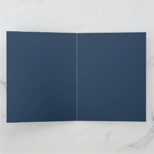 Faltkarte zur Hochzeit Danke   Navy Silber Gold