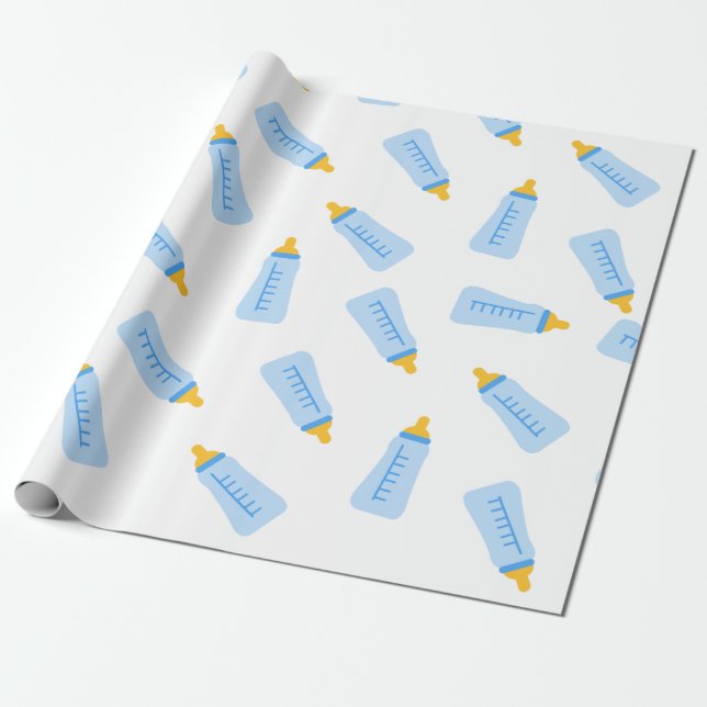 Faltpapier für Babyflaschen Geschenkpapier (Ungerollt)